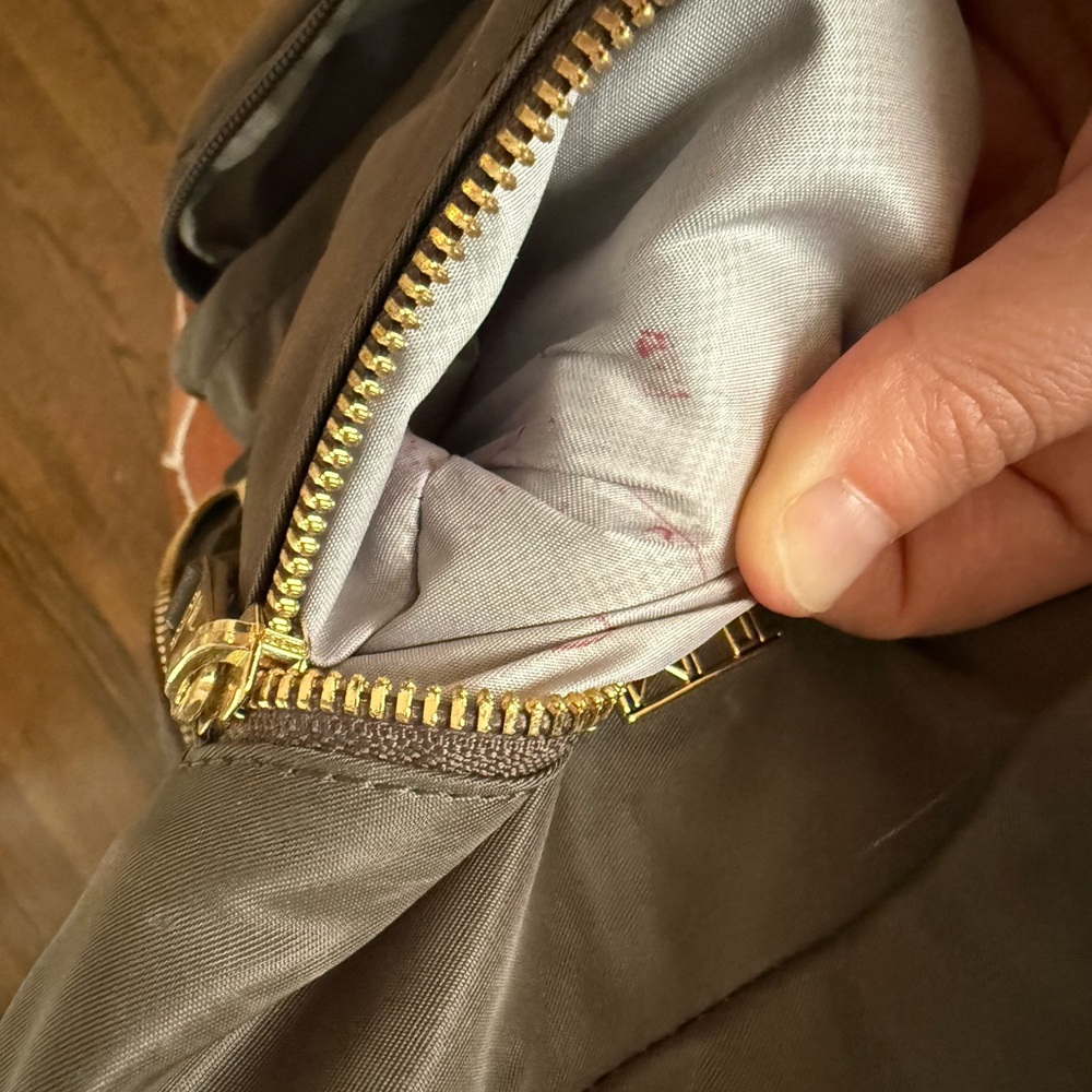 Tumi Dark Brown Backpack with Gold Accents - Picture 12 of 15